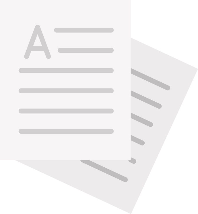 Written Paper Sheets Flat